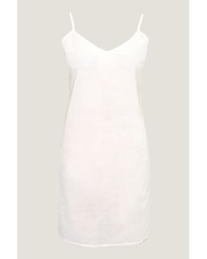 Aspiga Ladies Sustainable Thin Cami V Midi Slip - White