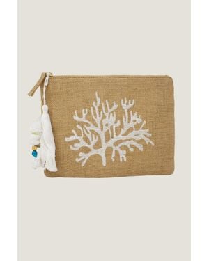 Aspiga Ladies Sustainable Clutch Woven Natural