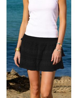 Aspiga Ladies Sustainable Tamar Mini Cotton Skirt Summer Holiday - White