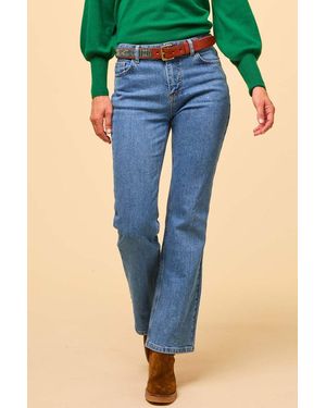 Aspiga Ladies Sustainable Boot Cut Jeans Wash Cotton - Blue