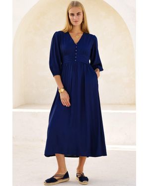 Aspiga Jyoti Rayon Dress - Blue