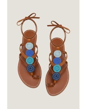 Eunice Aspiga Tonal Discs Sandal - Blue