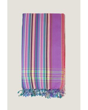 Aspiga Sustainable Handmade Kenyan Kikoy Towel Cotton Summer Holiday Gifting - Purple