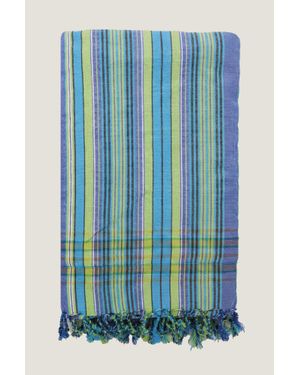 Aspiga Sustainable Handmade Kenyan Kikoy Towel Cotton Summer Holiday Gifting - Blue