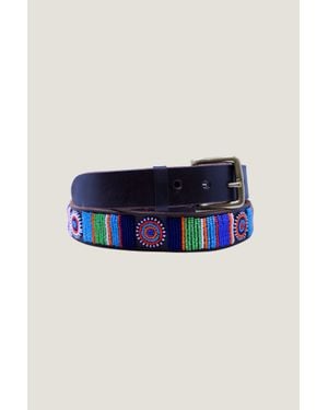 Aspiga Sustainable Circle And Stripe Belt Multicolored - Blue