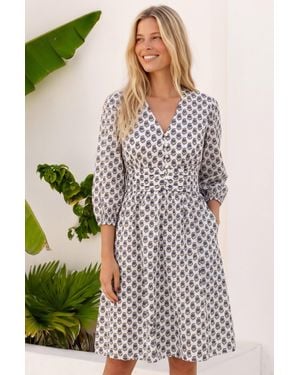 Aspiga Ladies Jyoti Summer Dress Jasmine Neutral - Multicolor
