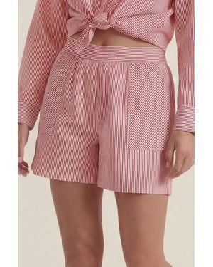 Aspiga Sustainable Stripe Short Summer 100% Cotton - Pink