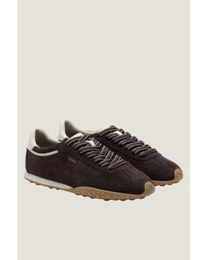HOFF Aspiga Ethical Bridge Suede Sneakers - Black