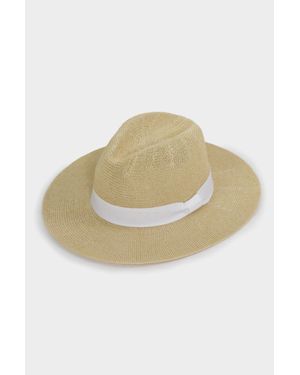 Somerville Sustainable Paper Raffia Panama Hat - Natural