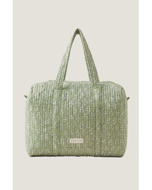 Aspiga Rhs Ethical Organic Cotton Printed Weekend Bag Travel - Green