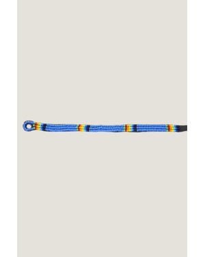 Aspiga Sustainable Glass Bead Maasai Bracelet - Blue