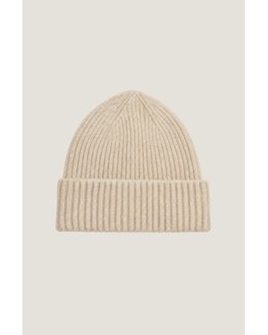 Robert Mackie Aspiga Rona Rib Knit Hat - Natural