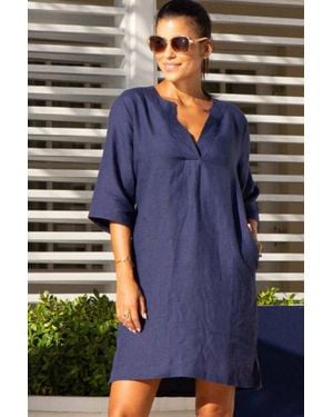 Aspiga Ladies Sustainable Diana Dress Summer - Blue