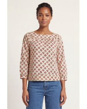 Aspiga Ethical Lou Blouse Sustainable Summer Top - Red