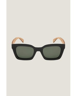 Soek Aspiga Ladies Ethical Zahra Recycled Plastic And Wood Sunglasses - Multicolor