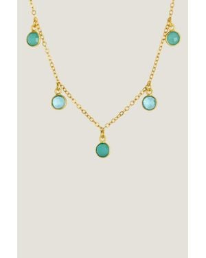 Ashiana Maeve Charm Necklace - Blue