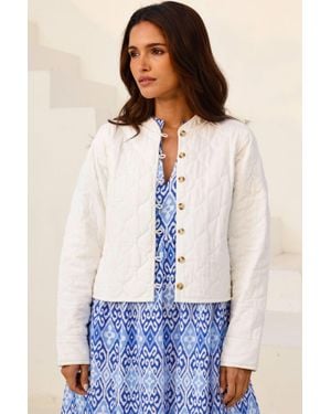 Aspiga Sustainable Polly Quilted Organic Cotton Jacket Summer - White