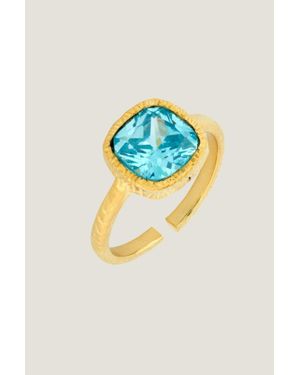 Ashiana Aspiga Ladies Sustainable Lois Ring Gemstone Size - Blue