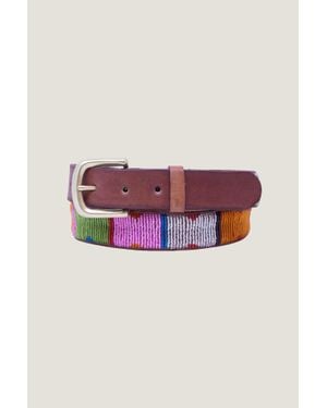 Kalonzo Aspiga Sustainable Notch Square Belt - Multicolor