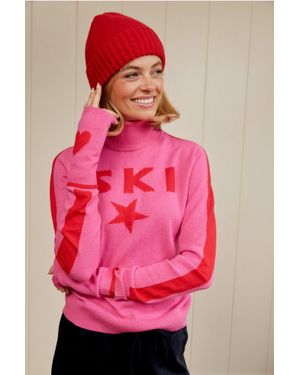 Robert Mackie Aspiga Rona Rib Knit Hat - Pink