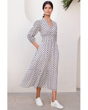 Aspiga Ladies Jyoti Summer Dress Jasmine Neutral - Multicolour