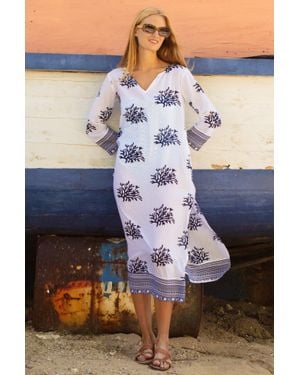 Aspiga Guadalupe Maxi Organic Cotton Tunic - Blue