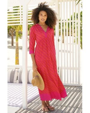 Aspiga Ladies Sustainable Mykonos Maxi Dress - Red