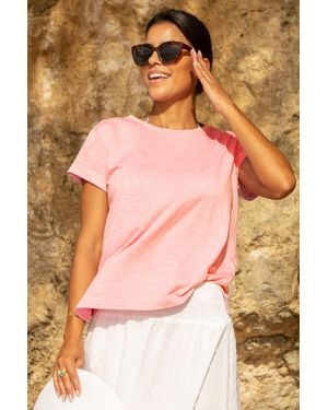 Aspiga Sustainable Organic Cotton T-Shirt Round Neck - Pink