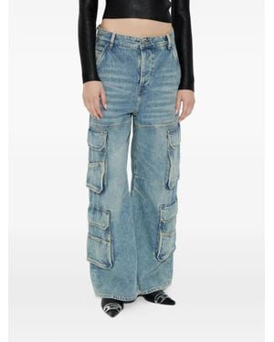 DIESEL Multi-Pocket Cargo Jeans - Blue