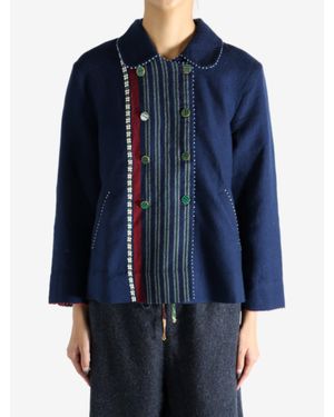 Péro Stripe Accent Jacket - Blue