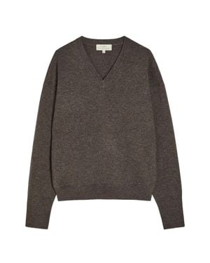 Studio Nicholson 12Gg Cashmere V Neck Jumper - Brown
