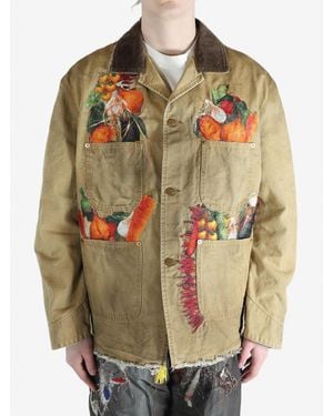 Doublet Vegetable Embroidery Work Jacket - Natural
