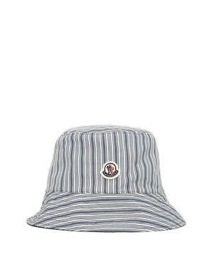 Moncler Striped Bucket Hat - White