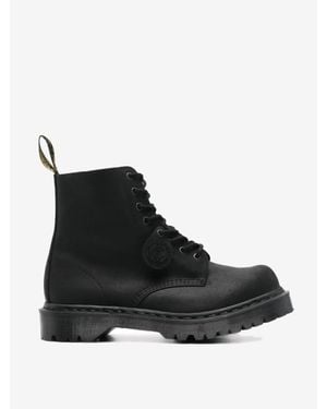 Dr. Martens 1460 Bex Bump Toe Leather Boots - Black