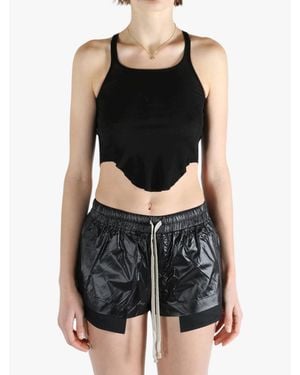 Rick Owens Basic Tank Cropped Top - Black
