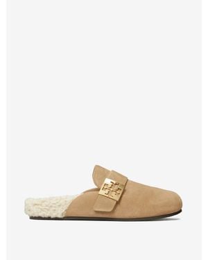 Tory Burch Mellow Shearling Mule - White