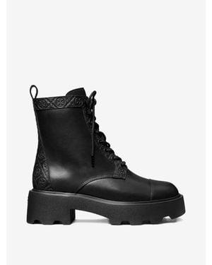 Tory Burch T Monogram Lug Ankle Boot 65Mm - Black
