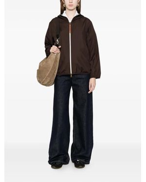 Moncler Contrast-Zip Casual Fegeos Jacket - Black