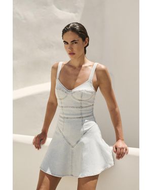 Bardot Reyna Denim Mini Dress - White