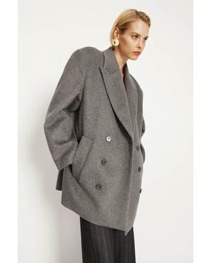 Bardot Classic Oversized Hailey Coat - Gray
