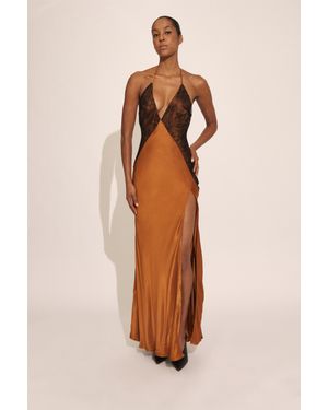 Bardot Estrella Halter Maxi Dress - Natural
