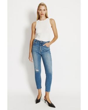 Bardot Khloe Hi Crop Jeans - Blue