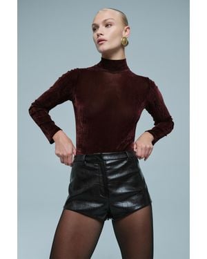 Bardot Jayla Vegan Leather Short - Black
