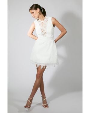 Bardot Silas Hourglass Mini Dress - White