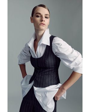 Bardot Azilia Button Through Top - Gray