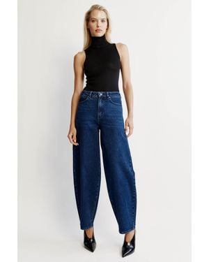Bardot Delphina Barrel Leg Jean - Blue