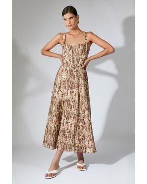 Bardot Lilah Corset Midi Dress - White