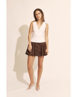 Bardot Domenico Linen Top - Natural
