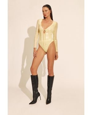 Bardot Verona Sequin Bodysuit - Natural