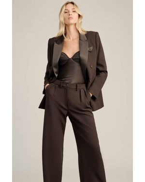 Bardot Sloane Satin Detail Blazer - Black